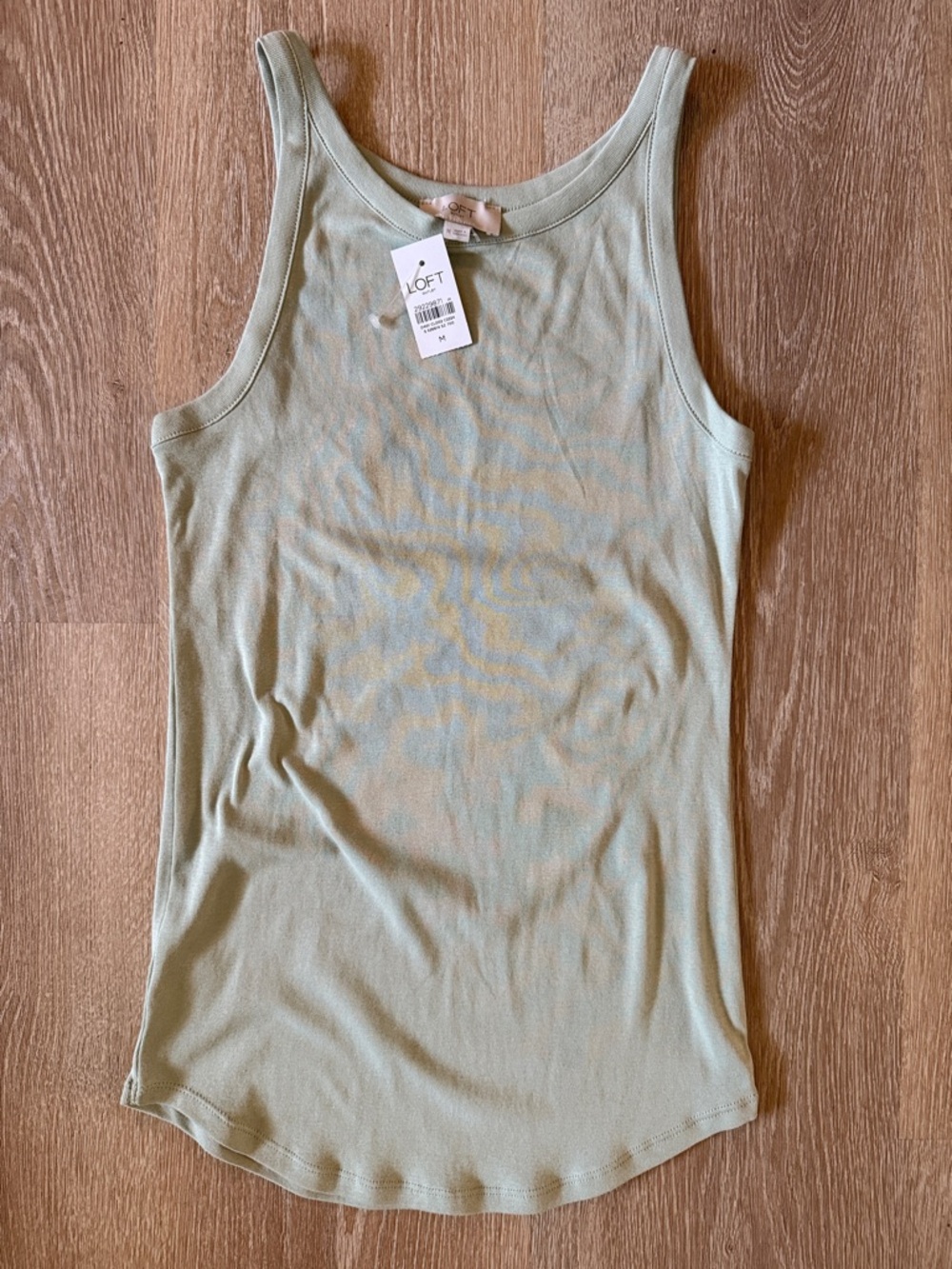 LOFT Light Sage Tank Top - Women's Sleeveless Knit